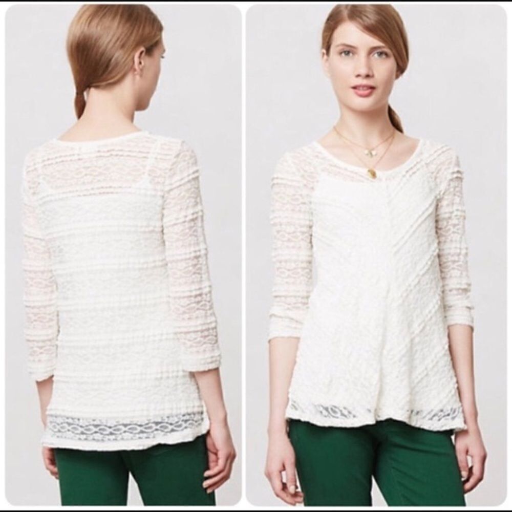 ANTHROPOLOGIE-LILKA Colette Lace Top